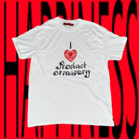 I HEART PRODUCT OF MISERY TEE