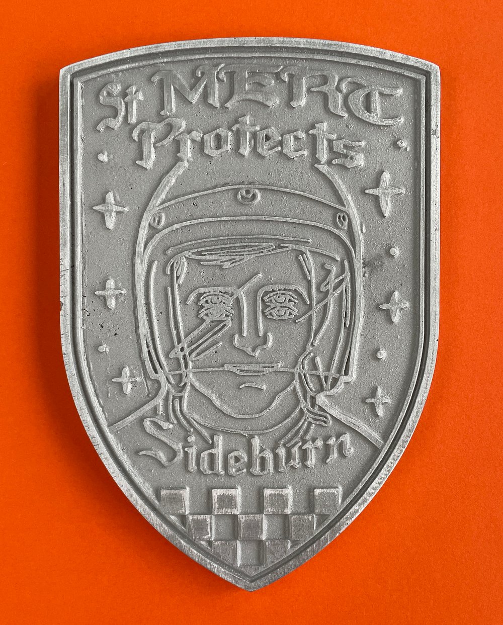 Image of St Mert Protects Shield