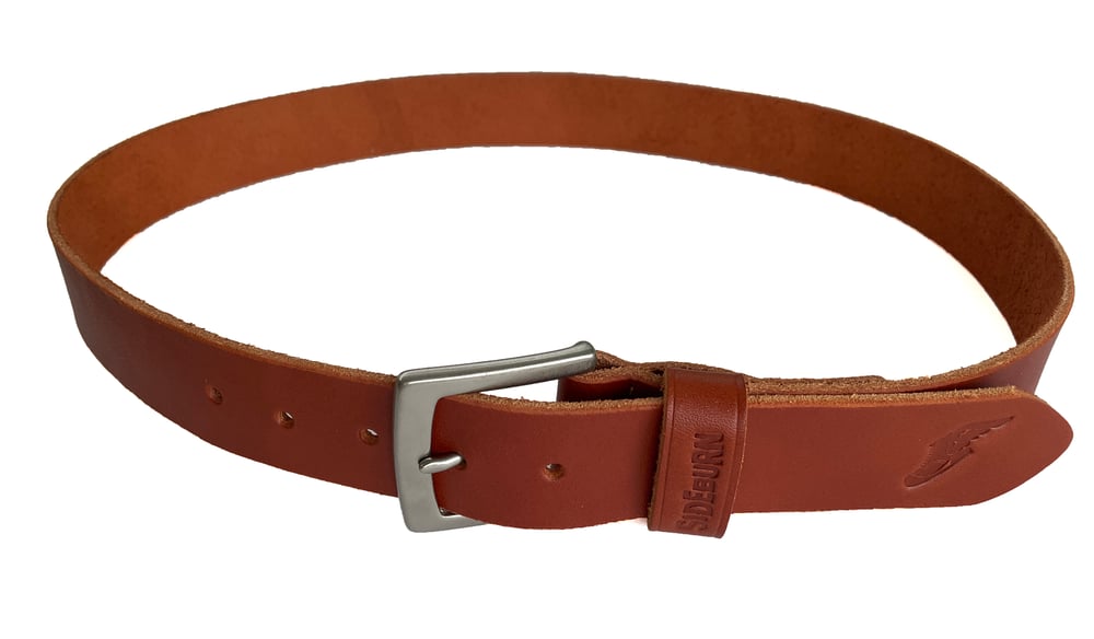 Image of Sideburn Steerhide Belt - Rooster - LAST ONE 30in