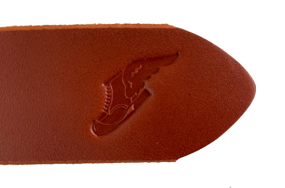 Image of Sideburn Steerhide Belt - Rooster - LAST ONE 30in