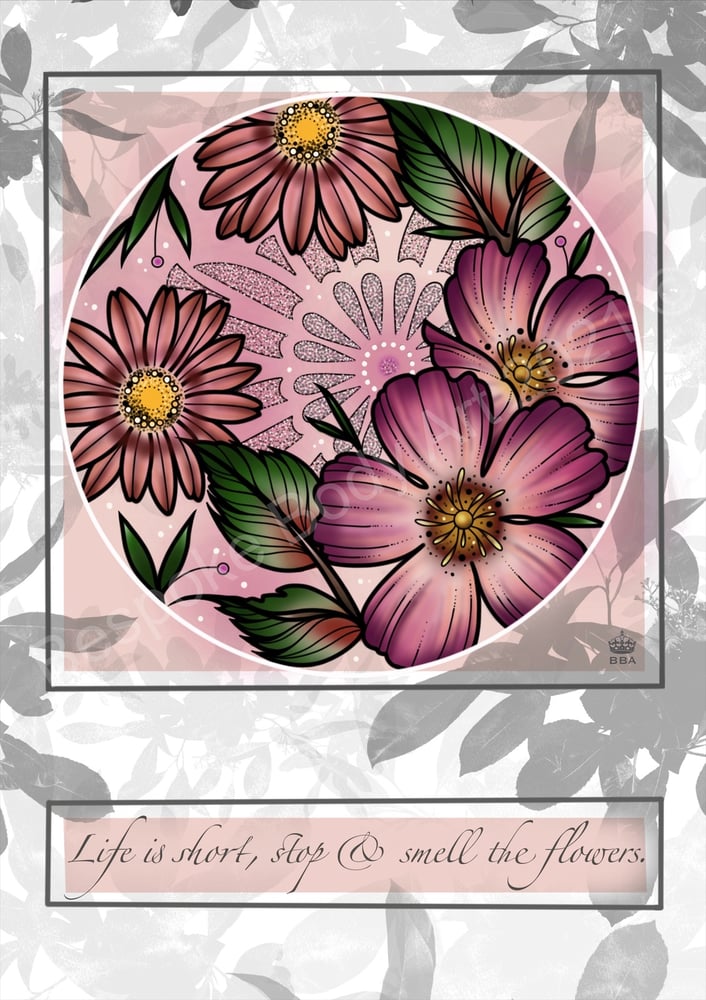 Image of Floral Mandala Print (2 options)