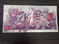 Image 2 of WHERE THE WILD THINGS GWAR Silkscreen Art Print