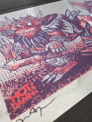 WHERE THE WILD THINGS GWAR Silkscreen Art Print