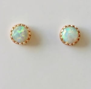 Image of 14ky Gold 5mm Studs