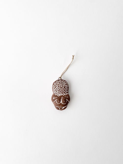 Image of Tiki Lady Ornament - Venus of Willendorf - Brown