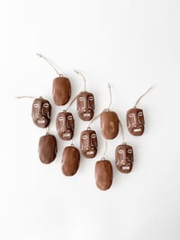 Image 1 of Tiki Man Ornament - Easter Island - Brown