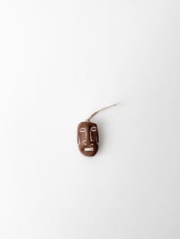 Image 2 of Tiki Man Ornament - Easter Island - Brown