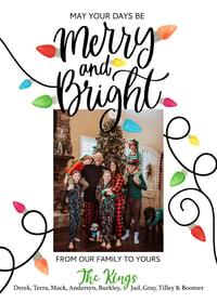 Image 1 of Merry & Bright Christmas Card