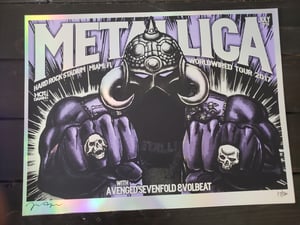 METALLICA Gig Poster 2017 Miami 