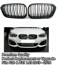 Image 1 of BMW 1 Series F20 F21 Gloss Black Double Spoke M Kidney Grille Grilles 15-18