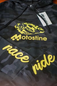 Image 4 of Motostine CAMO lightweight cropped hooded sweatshirt