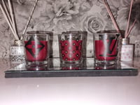 Image 5 of LV  INSPIRED RED CANDLE SET 