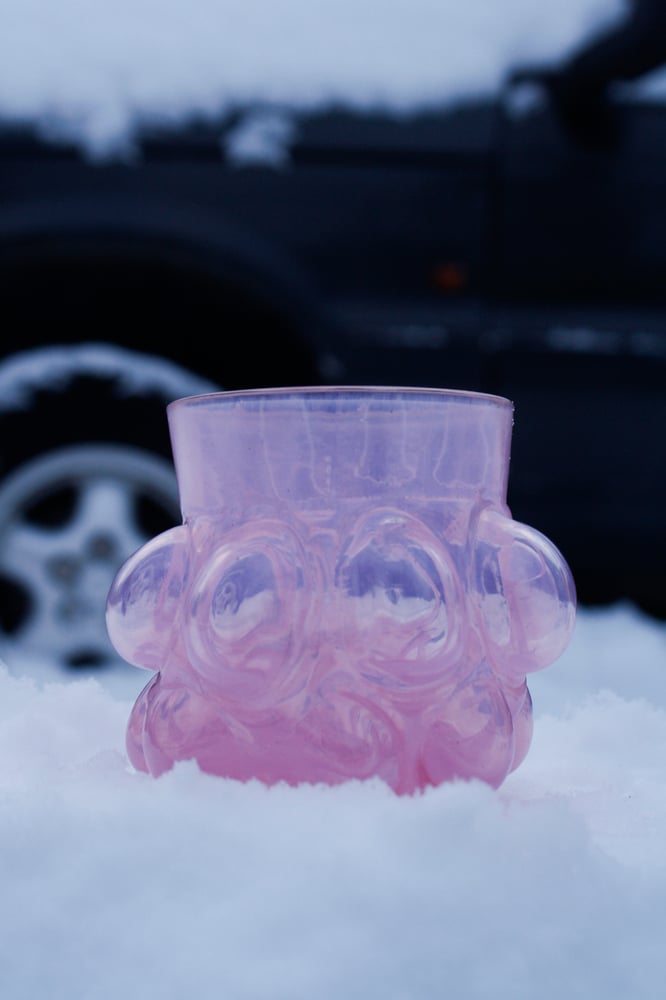 Image of Raspberry waterglass pink