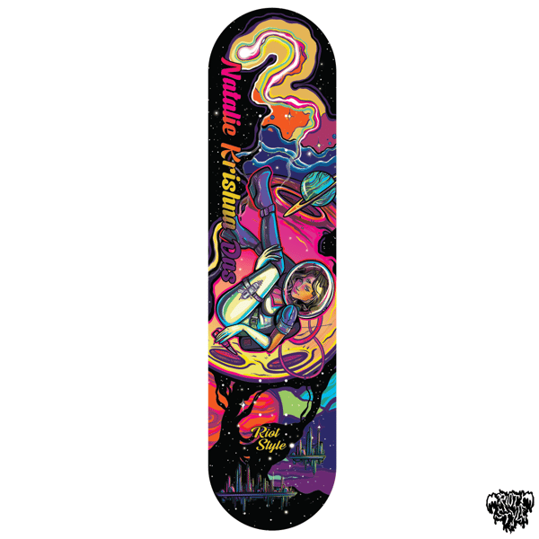 Image of Natalie Krishna Das x Spooky Girl "Dastronaut III" Pro Model Skateboard Deck