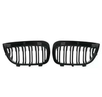 Image 3 of BMW 1 SERIES E87 DOUBLE SPOKE M KIDNEY GRILLES GLOSS BLACK 2004-2011 M SPORT