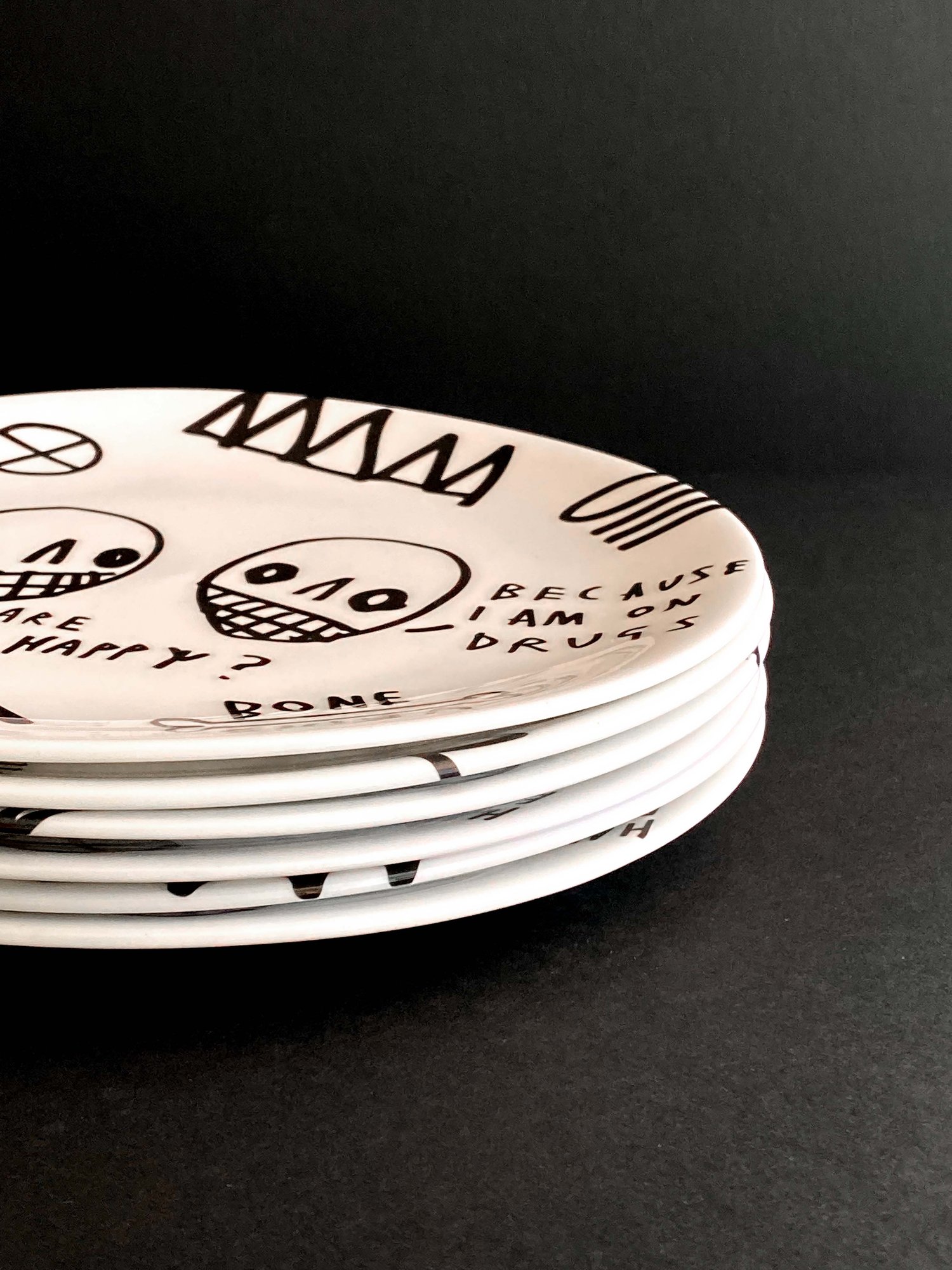 Image of ‘Bone China Series' Plate by Skeleton Cardboard