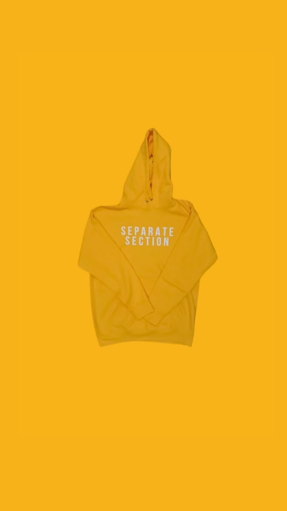 Image of Classic hoodie ( Yellow/white) 