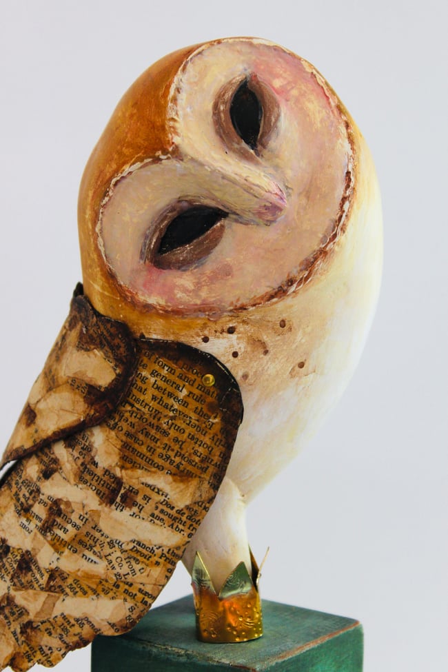 Barn Owl Sculpture ~ Sweet P