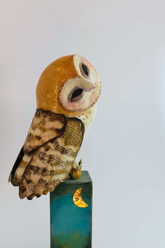 Barn Owl Sculpture ~ Sweet P