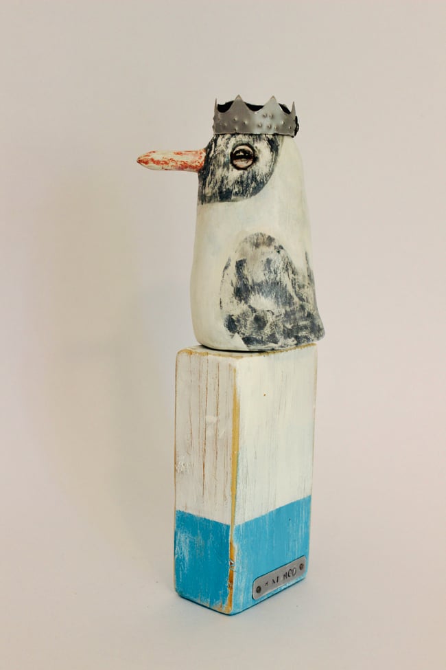 Baron of the Beach Seagull Sculpture