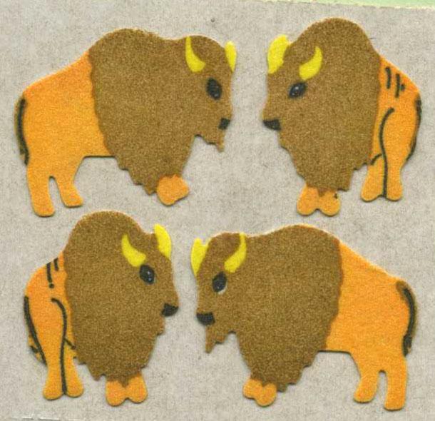Image of Bison Fuzzy Stickers