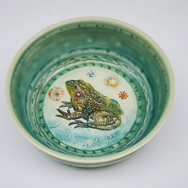 Green Frog Dish