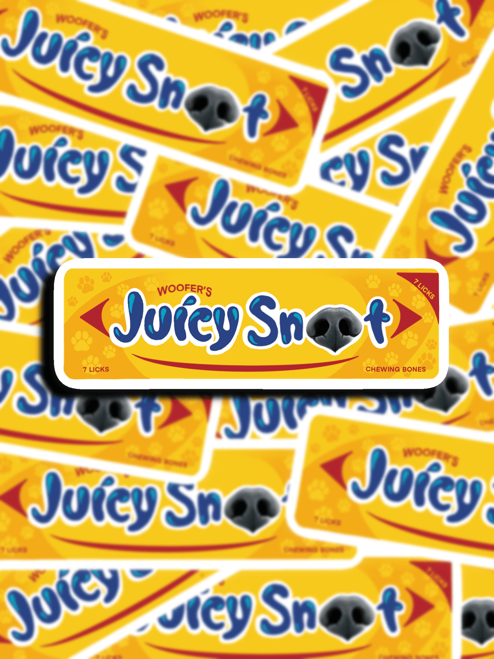 Image of Juicy “Snoot” Gum Sticker