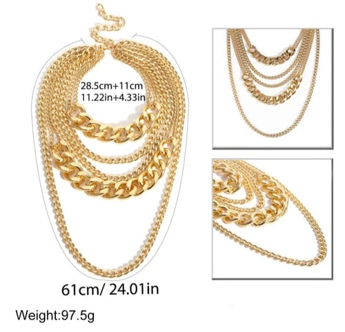 Image of Choker Multi Chain Set