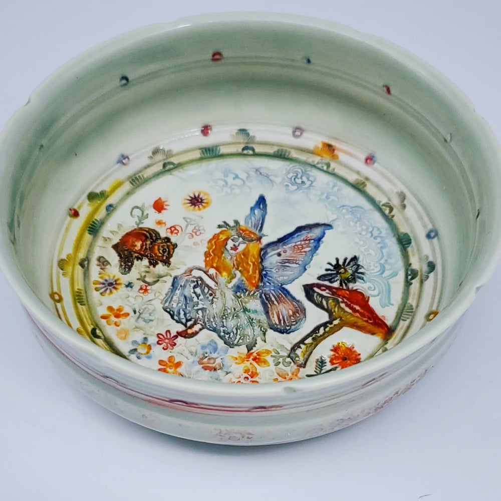 Image of Fairy Garden Porcelain Dish