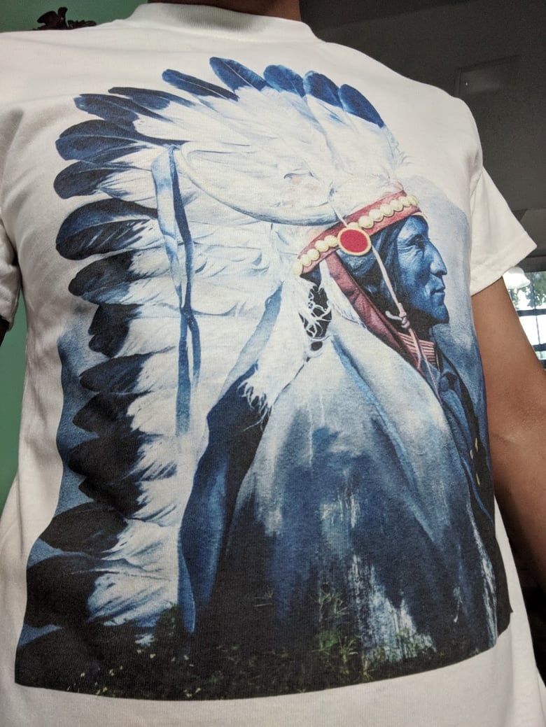 Image of Native feather shirt
