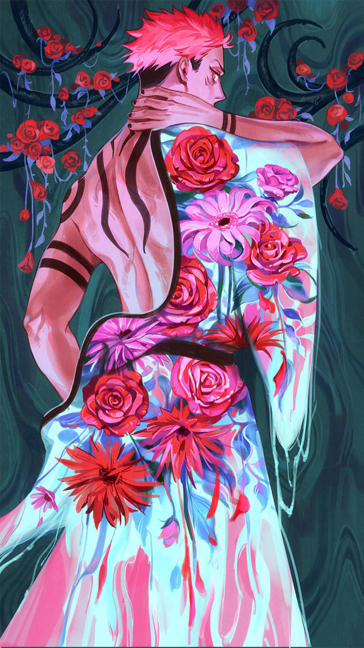 Jujutsu Kaisen - Floral Robes Prints