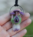 Image 1 of Amethyst Mushrooms Necklace