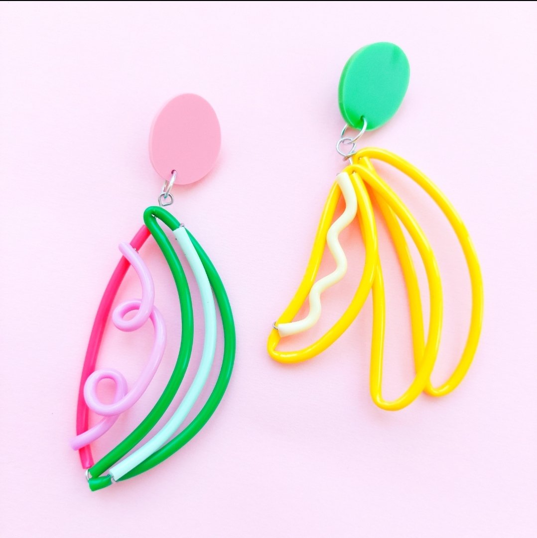 Colorful Fruit Salad Statement Earrings – Boo and Boo Factory