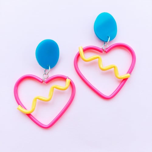 Image of Heart studs mini - various colours - sweetheart and heartbreaker 