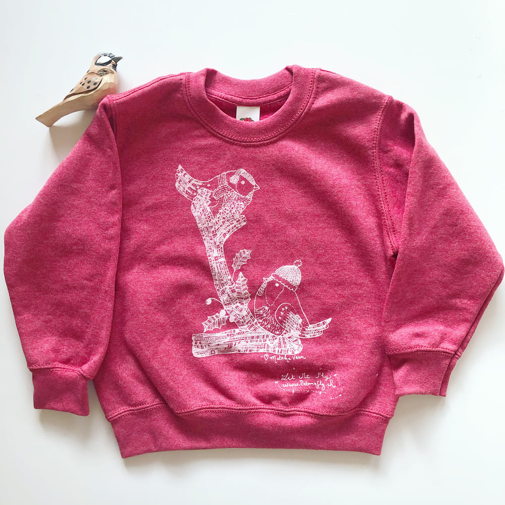 Image of Kid's sweat-shirt *Birds it's cold outside*