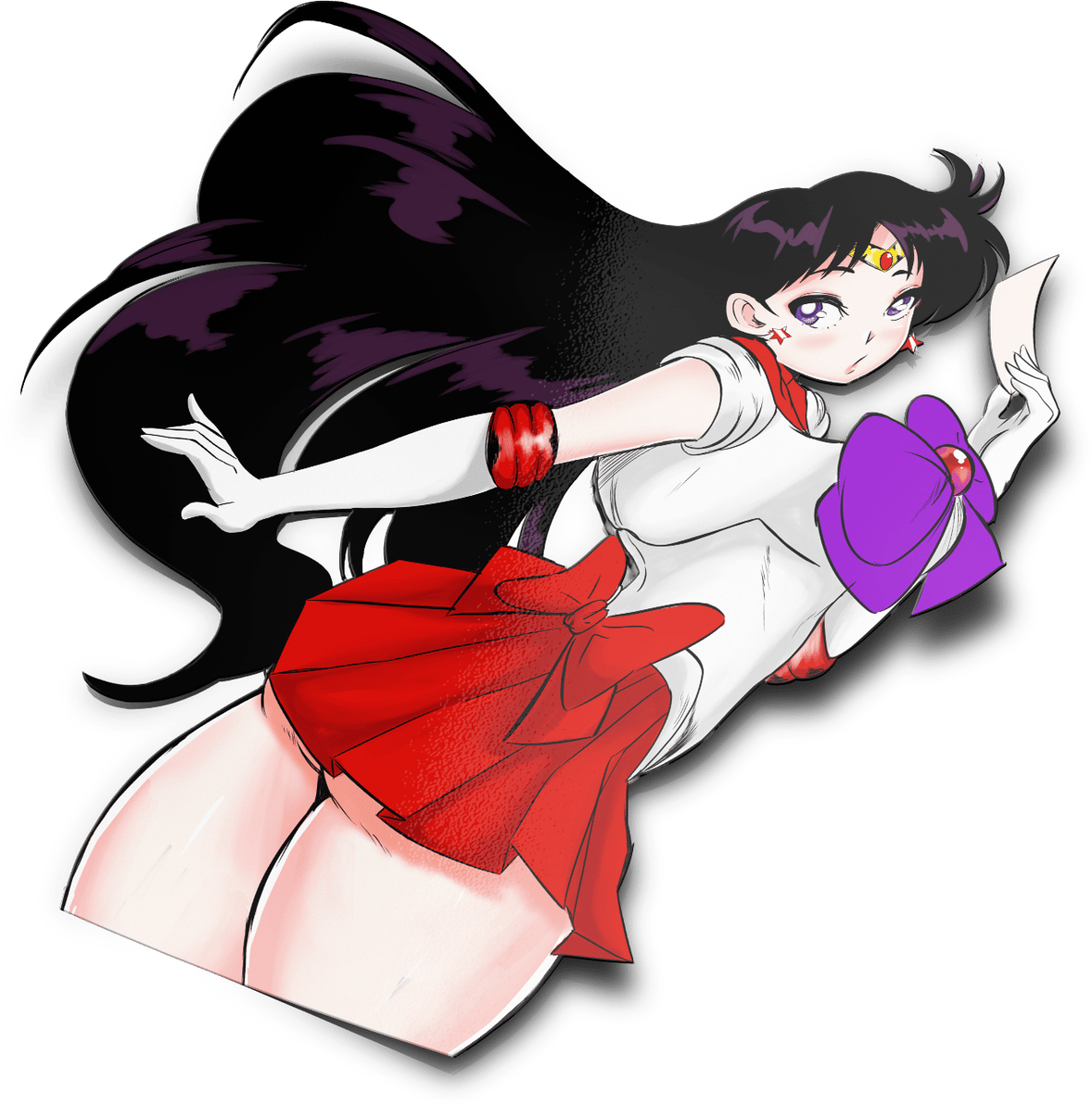 sailor mars transparent