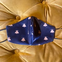 Image 1 of Napoleon bees black velvet mask