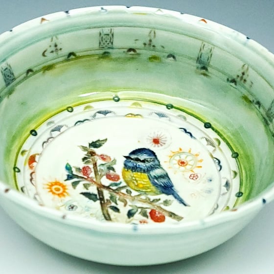 Image of Blue Tit Porcelain Dish