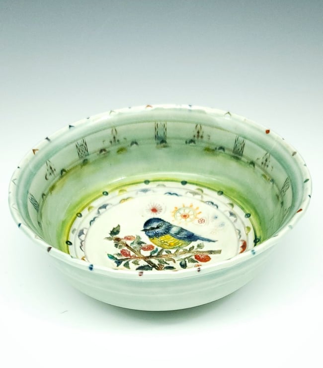 Blue Tit Porcelain Dish