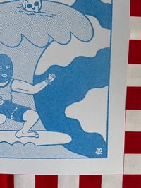 Image 2 of Dungeon Keeper, Surf seeker - Riso Print