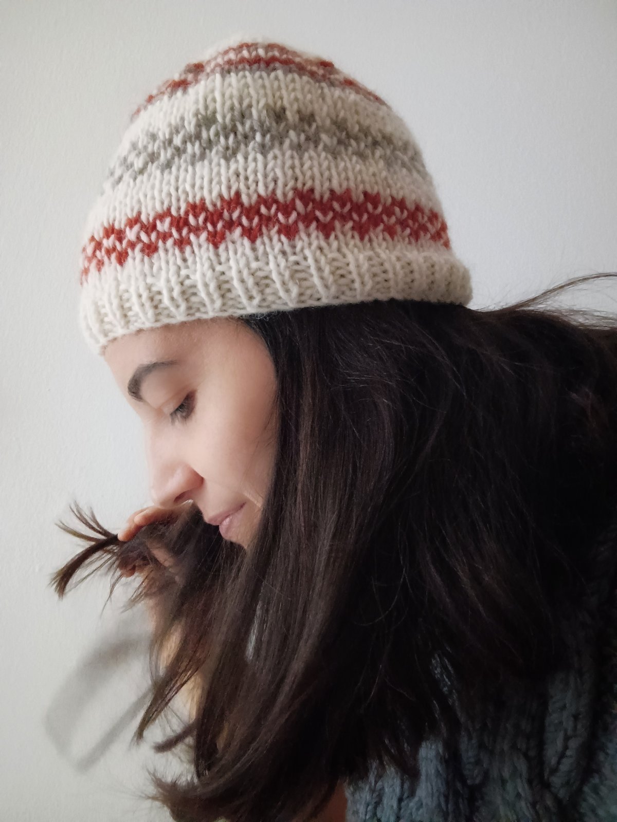 Image of HAND KNITTED WOMAN /MAN BEANIE_ NATURALLY DYED WOOL_06