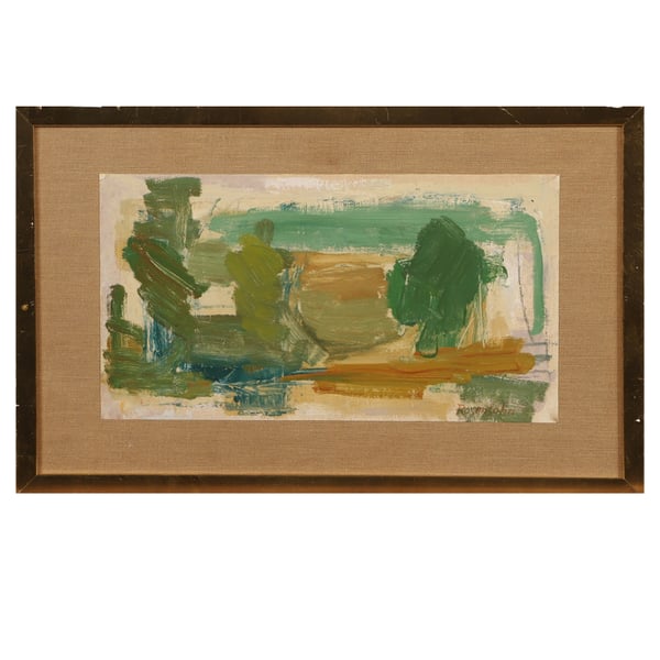 Image of 1960, Landscape oil painting Lennart Rosensohn, (1918-1994) WAS £695.00
