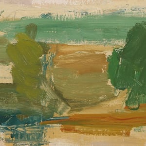 Image of 1960, Landscape oil painting Lennart Rosensohn, (1918-1994) 