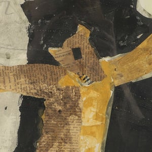 Image of 1963, Mixed media collage, Lennart Rosensohn, (1918-1994) 