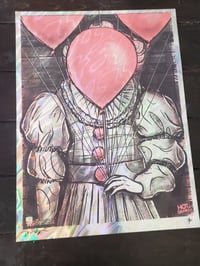 Image 4 of It! Silkscreen art print glow in the dark 