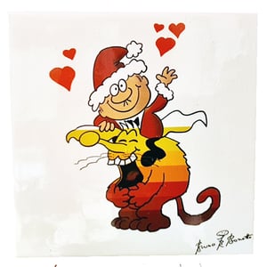 Image of Signor Rossi & Stripy Xmas - Canvas Special Edition Christmas