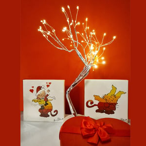 Image of Signor Rossi & Stripy Xmas - Canvas Special Edition Christmas