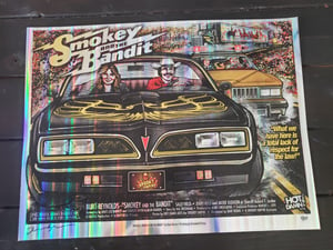 Smokey and the Bandit silkscreen movie poster
