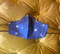 Image 1 of Navy moon and stars mask 