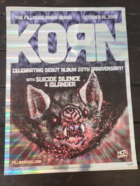 Image 2 of Korn Gig Poster Fillmore Miami